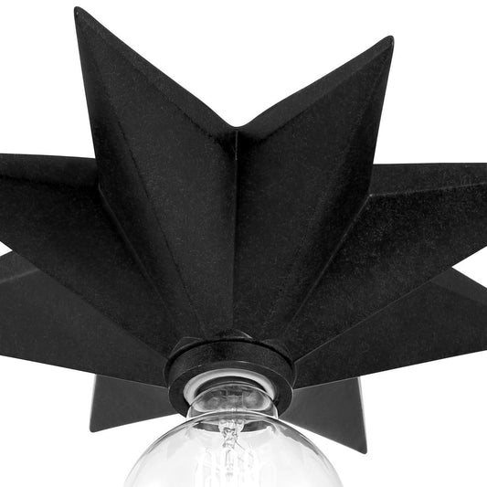 Crystorama Astro Wall Sconce - Black 12"H