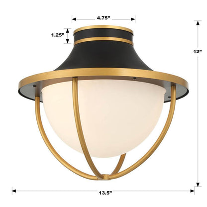 Crystorama Atlas Semi Flush Mount