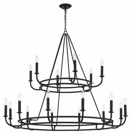Crystorama Bailey Chandelier Polished Nickel