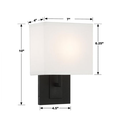 Crystorama Brent Wall Sconce Vibrant Gold