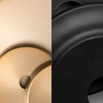 Crystorama Brent Wall Sconce - Matte Black, Vibrant Gold 15"H