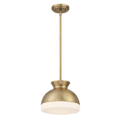 Crystorama Brian Patrick Flynn Gidget 1 Light Mini Pendant Vibrant Gold