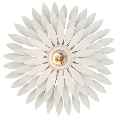 Crystorama Broche 1 Light Sconce Matte White