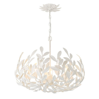 Crystorama Broche 5 Light Chandelier Antique Silver