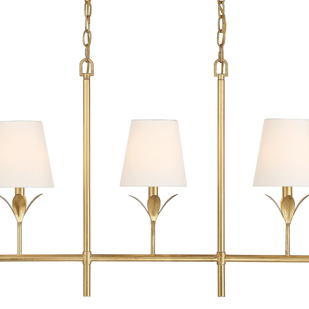Crystorama Broche Chandelier - Antique Gold 21"H