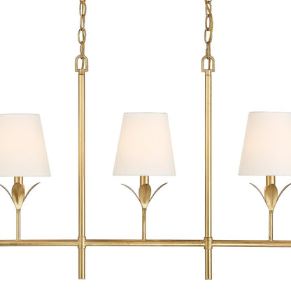 Crystorama Broche Chandelier - Antique Gold 21"H