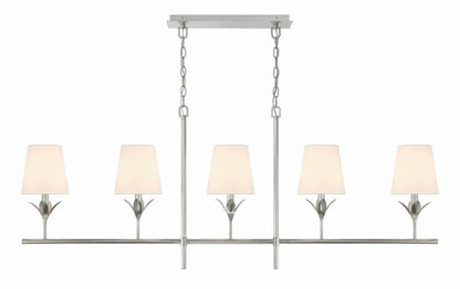 Crystorama Broche Chandelier - Antique Silver 21"H