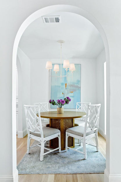 Crystorama Broche Chandelier - Matte White 28"H