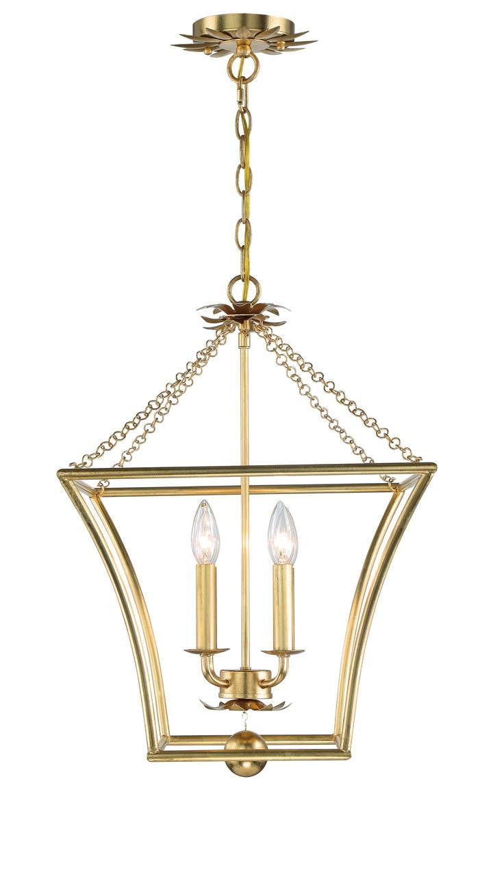 Crystorama Broche Mini Chandelier 4 Light