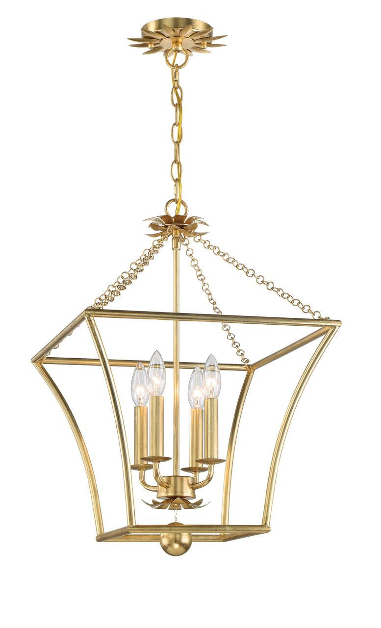 Crystorama Broche Mini Chandelier 4 Light
