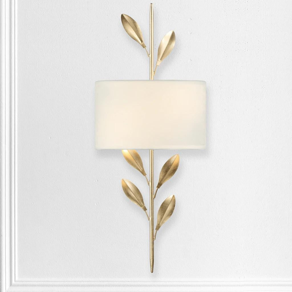 Crystorama Broche Wall Sconce - Antique Gold 24"H