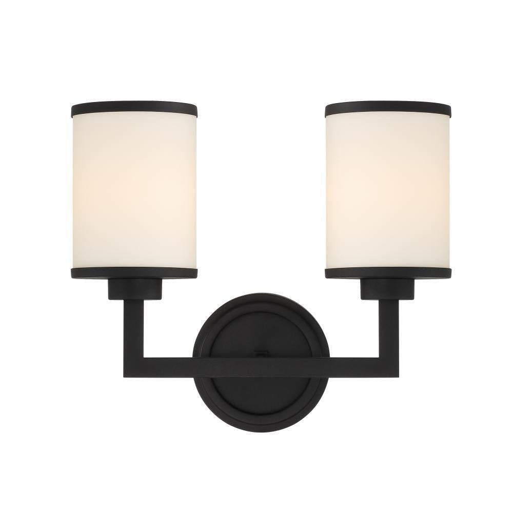 Crystorama Bryant Wall Sconce Black Forged