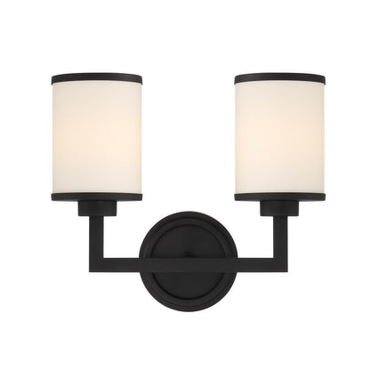 Crystorama Bryant Wall Sconce Black Forged