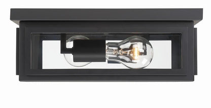 Crystorama Byron Flush Mount Matte Black