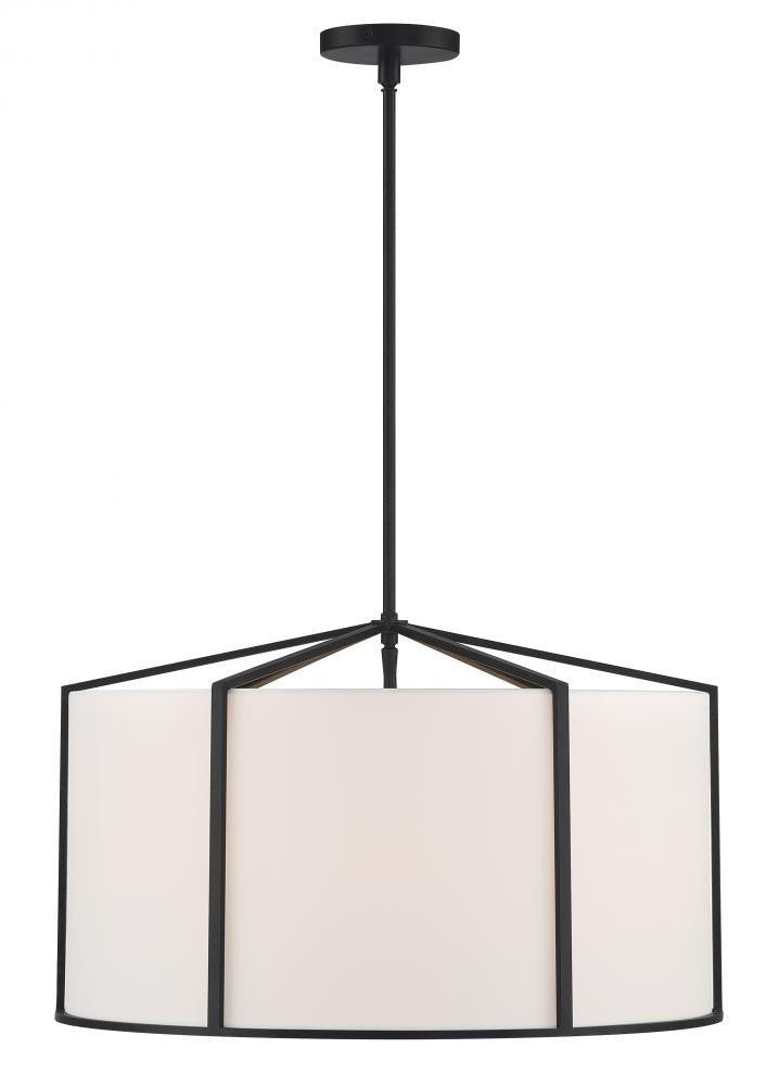Crystorama Carlyn Chandelier Black