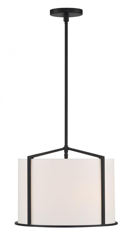 Crystorama Carlyn Mini Chandelier Black