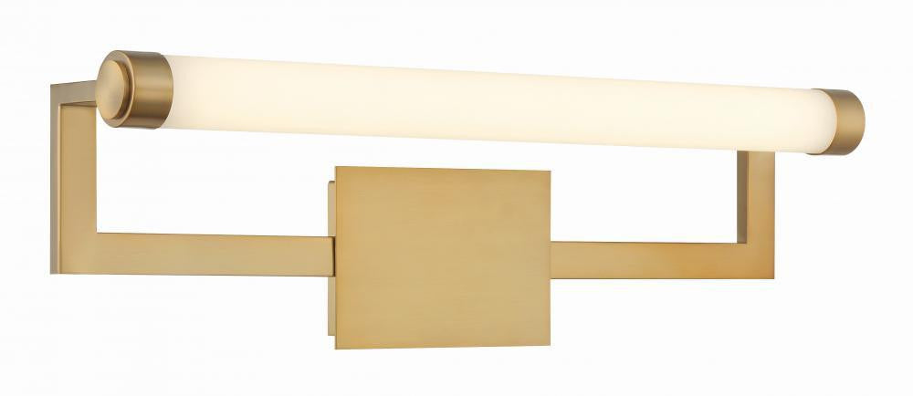 Crystorama Clinton Bathroom Vanity - Vibrant Gold 8"H