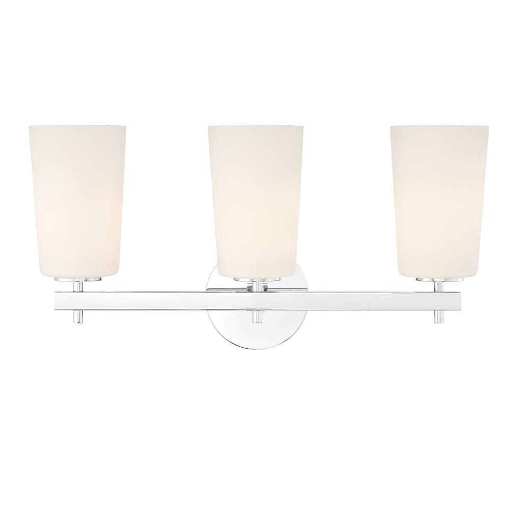 Crystorama Colton 3 Light Bathroom Vanity - Polished Chrome 11.75"H