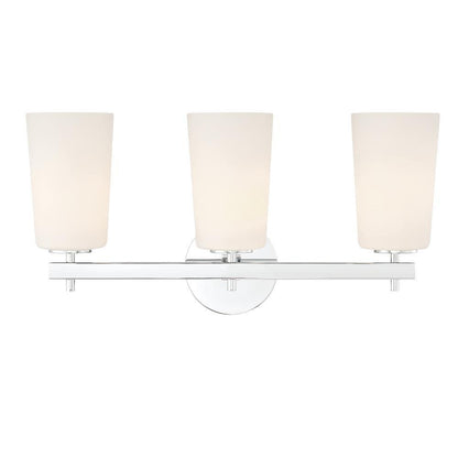 Crystorama Colton 3 Light Bathroom Vanity - Polished Chrome 11.75"H