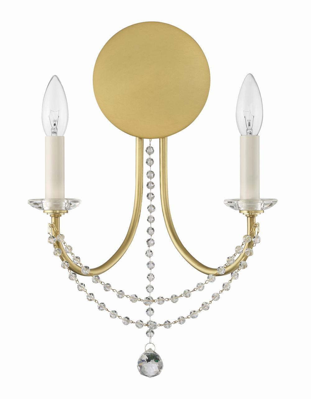 Crystorama Delilah Wall Sconce Matte Black