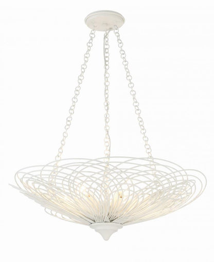 Crystorama Doral Chandelier Matte White