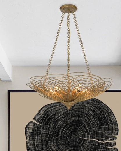 Crystorama Doral Chandelier - Renaissance Gold 10"H