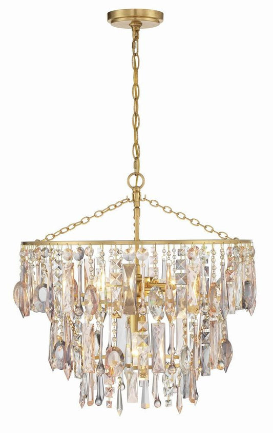 Crystorama Elsa Chandelier Antique Gold