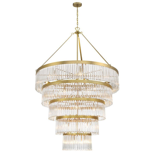 Crystorama Emory 30 Light Chandelier Modern Gold