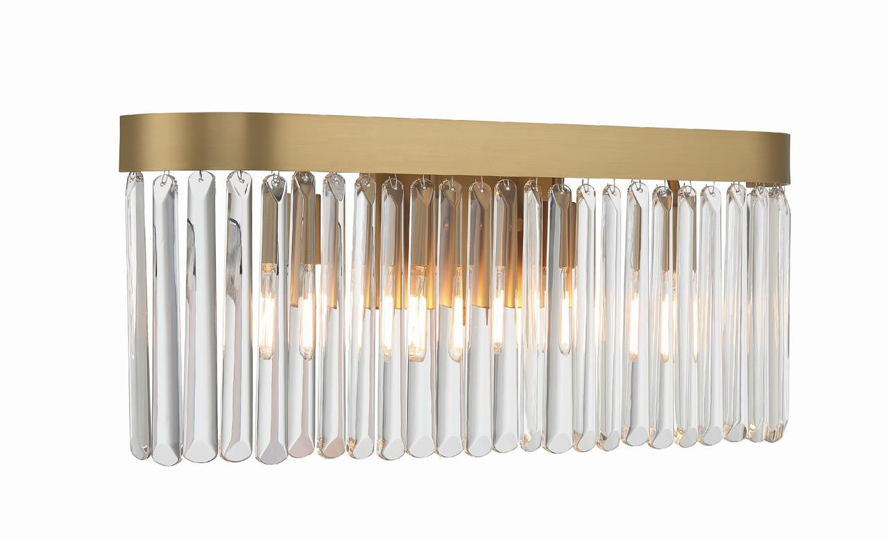 Crystorama Emory Bathroom Vanity - Modern Gold 9.5"H