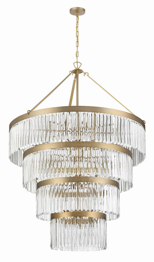 Crystorama Emory Chandelier Black Forged