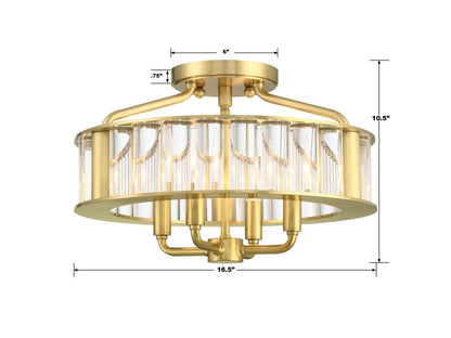 Crystorama Farris Semi Flush Mount