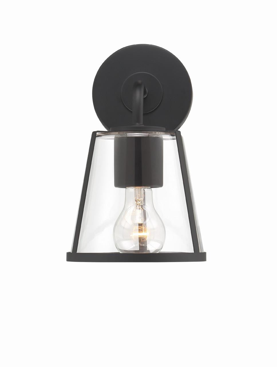 Crystorama Fulton 1 Light Bathroom Vanity - Black 10.25"H