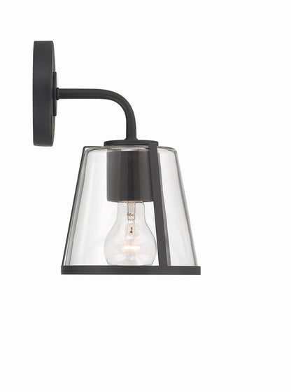 Crystorama Fulton 1 Light Bathroom Vanity - Black 10.25"H