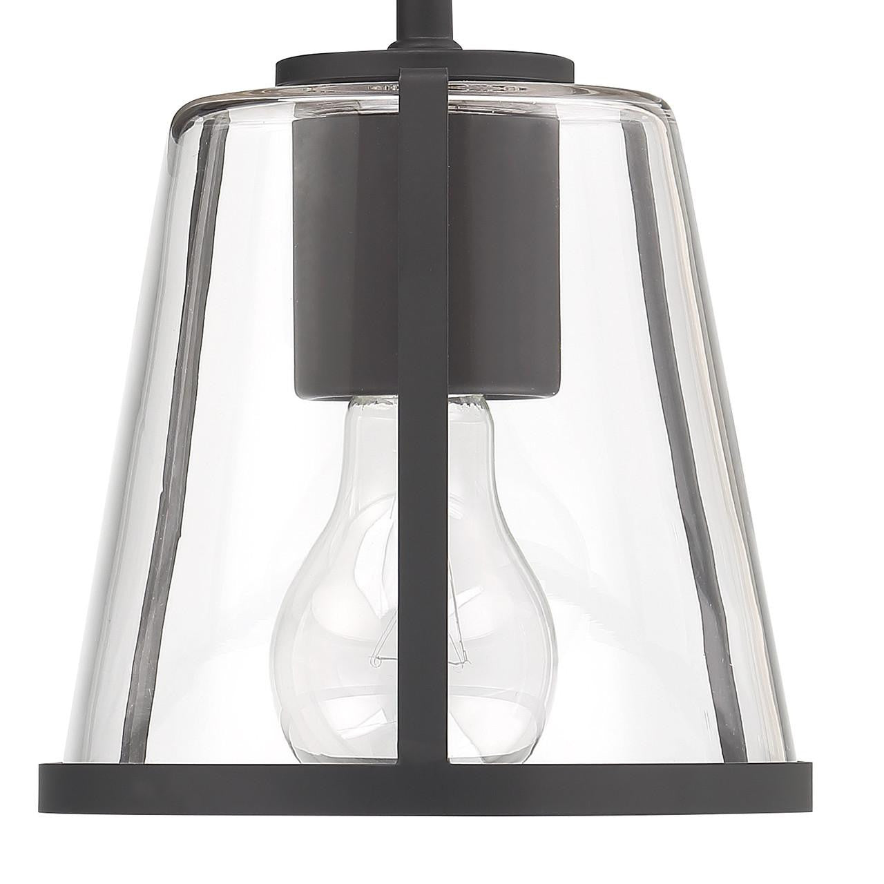 Crystorama Fulton 1 Light Bathroom Vanity - Black 10.25"H