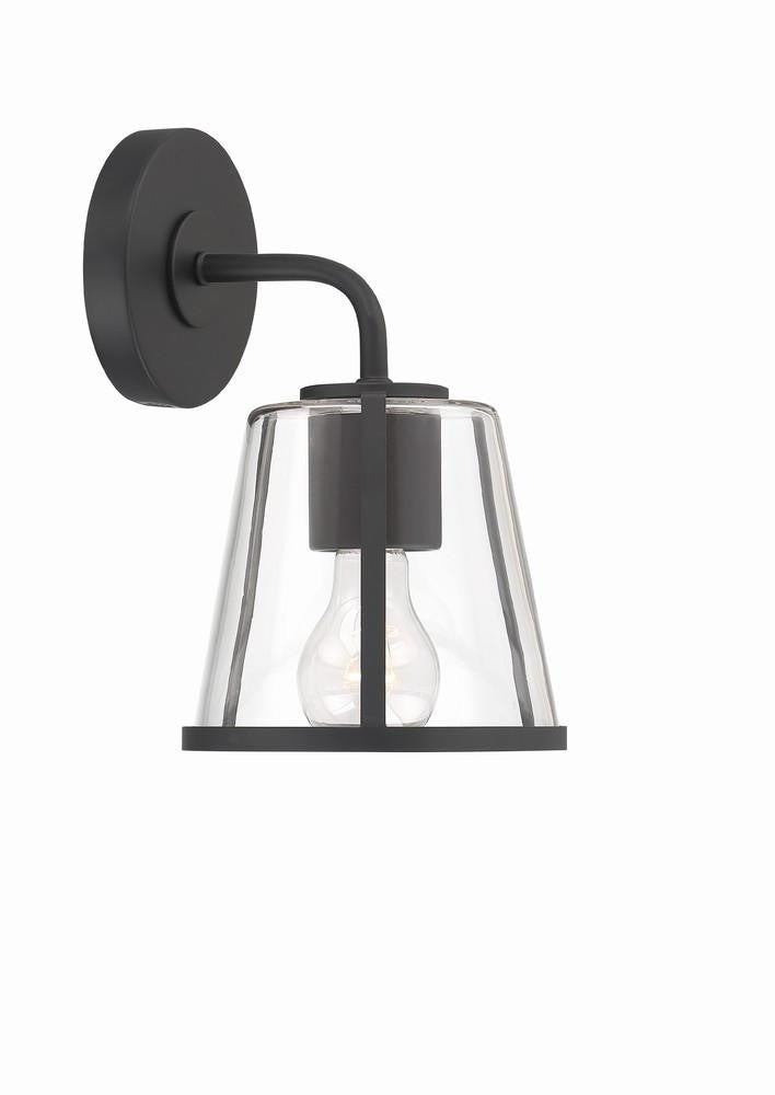 Crystorama Fulton 1 Light Bathroom Vanity - Black 10.25"H