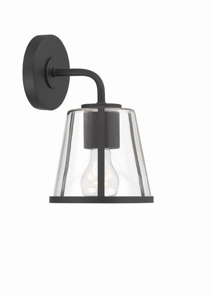 Crystorama Fulton 1 Light Bathroom Vanity - Black 10.25"H