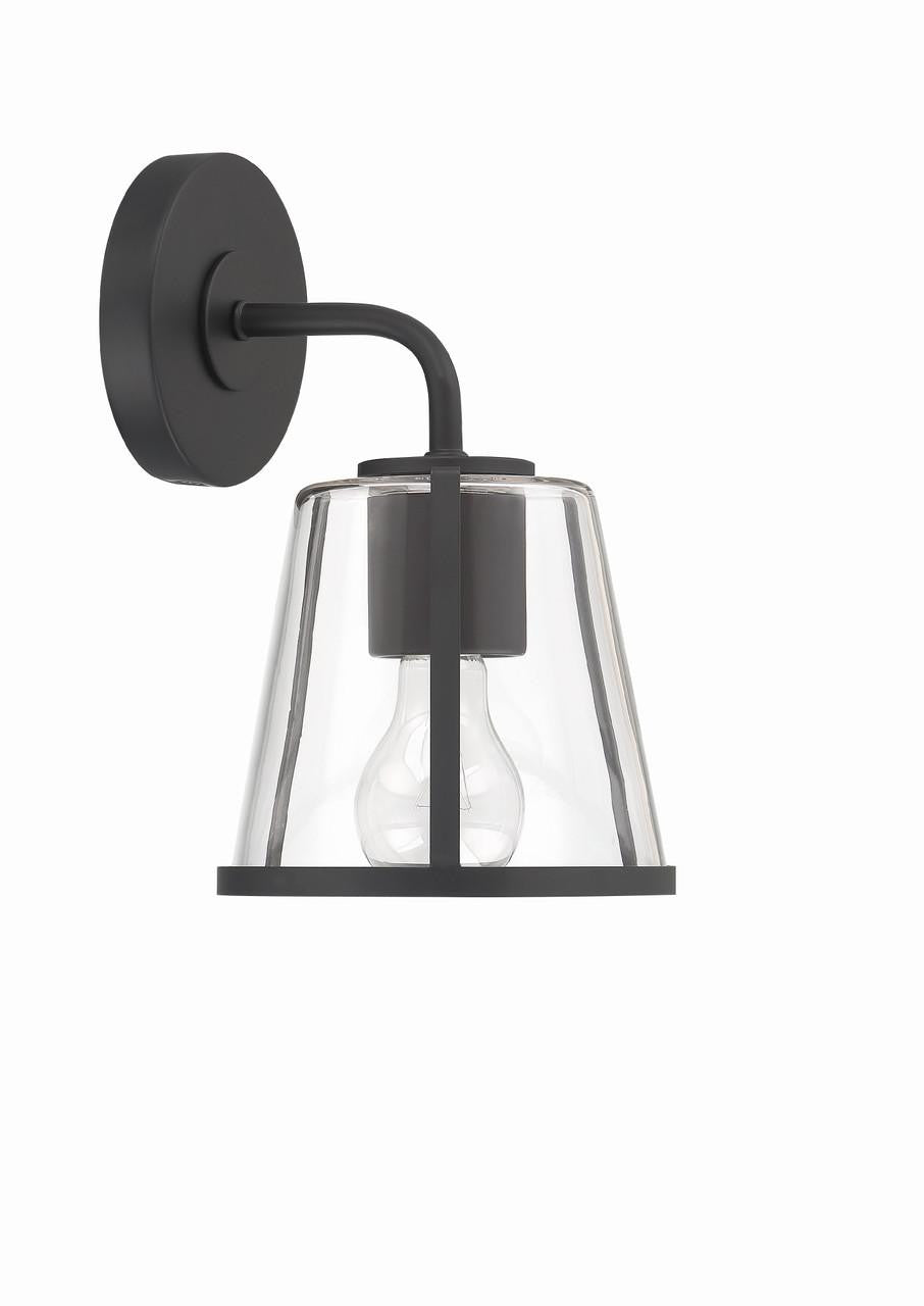 Crystorama Fulton 1 Light Bathroom Vanity - Black 10.25"H