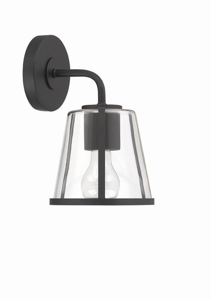 Crystorama Fulton 1 Light Bathroom Vanity - Black 10.25"H