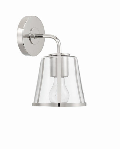 Crystorama Fulton 1 Light Bathroom Vanity - Polished Nickel 10.25"H