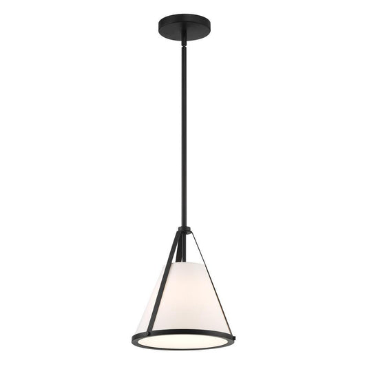 Crystorama Fulton 1 Light Pendant Black