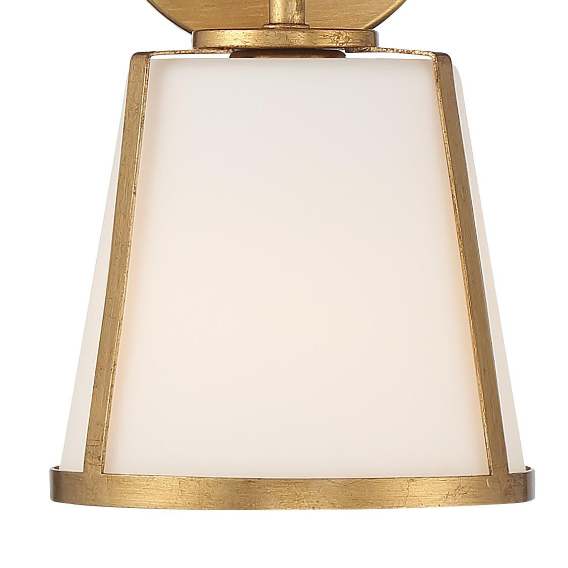 Crystorama Fulton Bathroom Vanity - Antique Gold 10.25"H