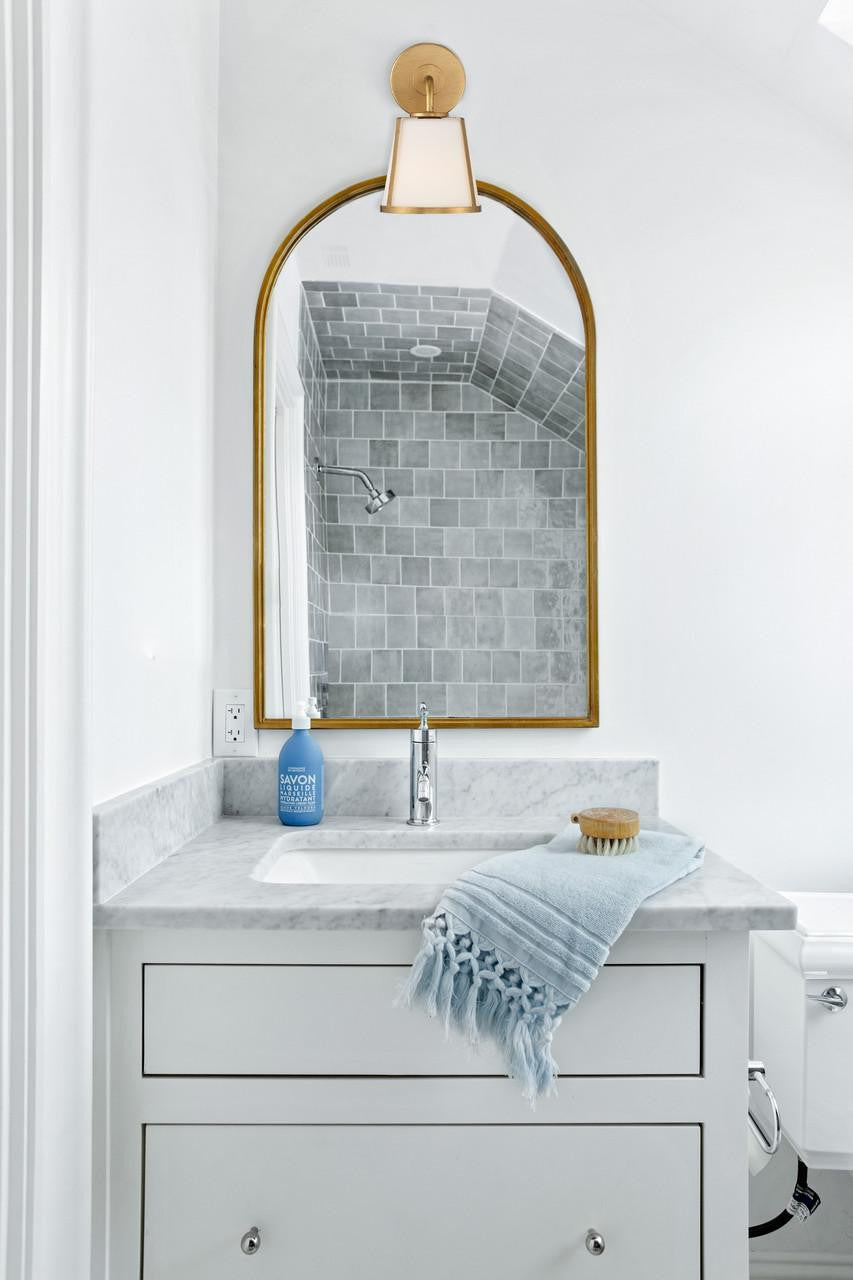 Crystorama Fulton Bathroom Vanity - Antique Gold 10.25"H