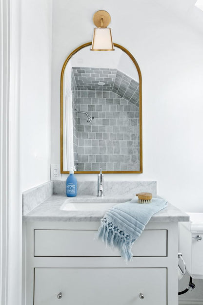 Crystorama Fulton Bathroom Vanity - Antique Gold 10.25"H