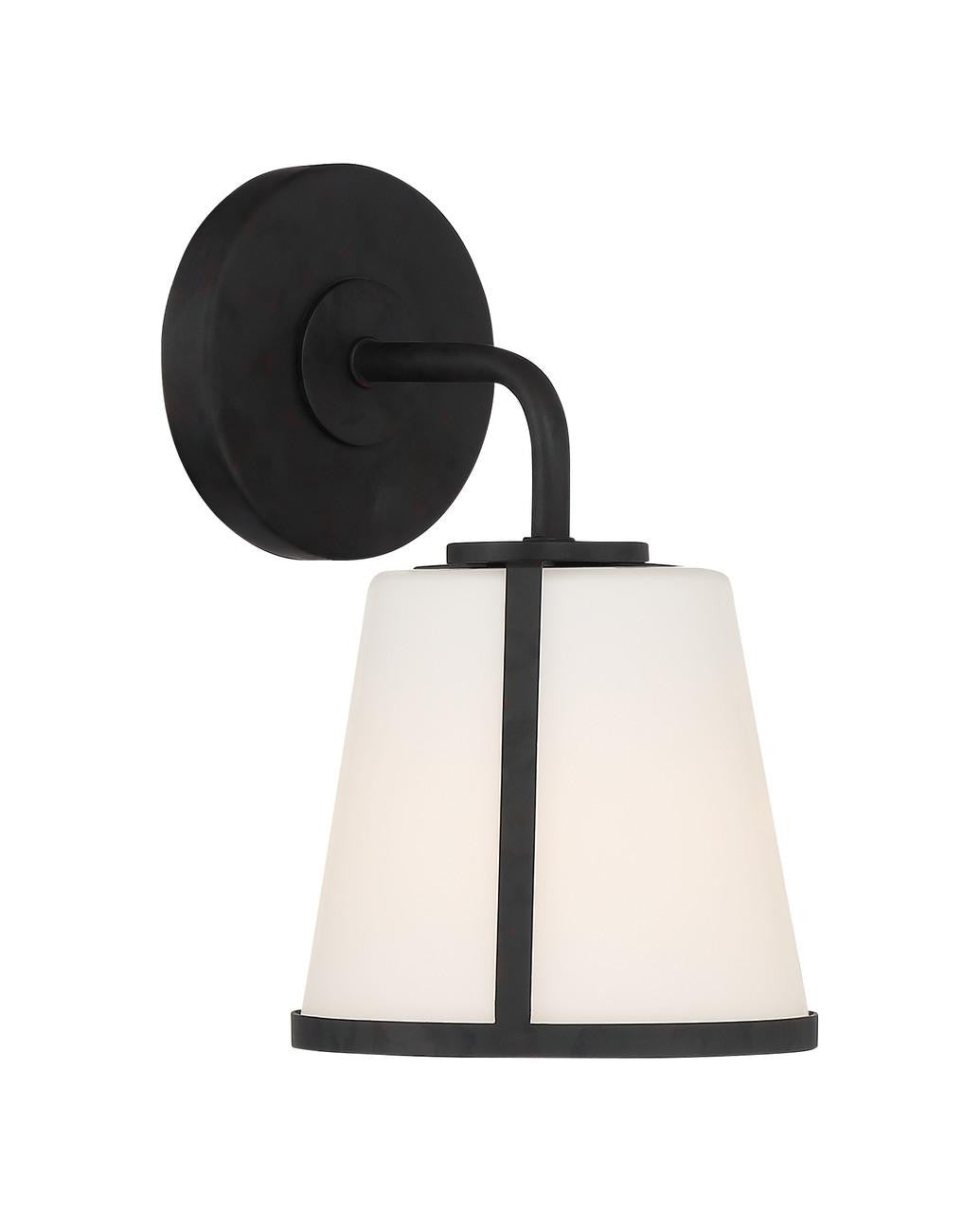 Crystorama Fulton 1 Light Bathroom Vanity Black