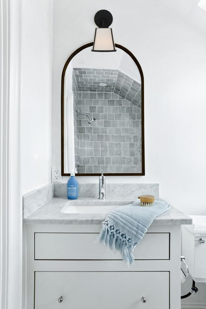 Crystorama Fulton 1 Light Bathroom Vanity Polished Nickel