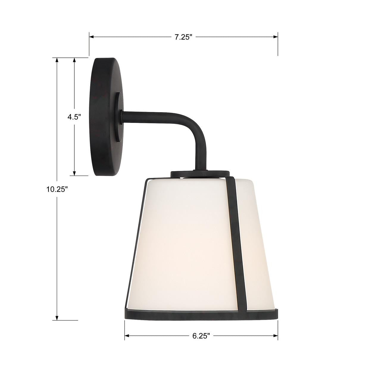 Crystorama Fulton 1 Light Bathroom Vanity Antique Gold