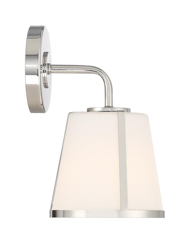 Crystorama Fulton Bathroom Vanity - Polished Nickel 10.25"H