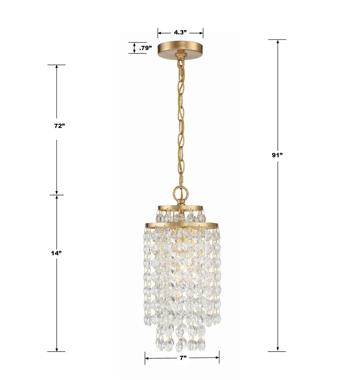 Mini Chandeliers-Crystorama-GAB-B7301
