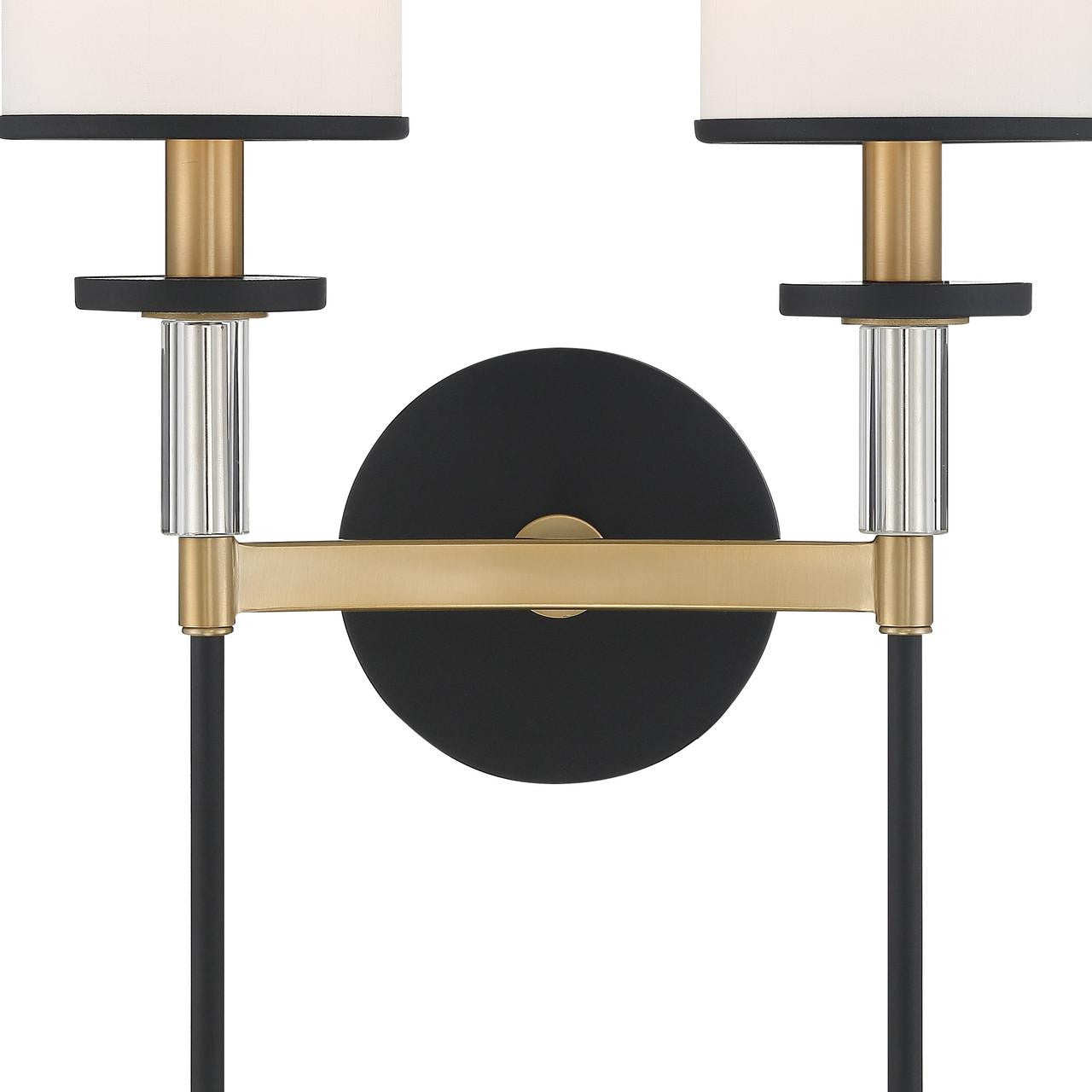 Crystorama Hatfield 2 Light Wall Sconce