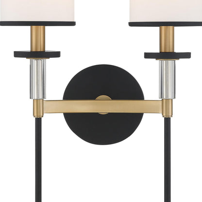 Crystorama Hatfield 2 Light Wall Sconce